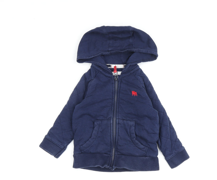 Junior J Unisex Baby Blue Hooded Bomber Jacket 12-18 Months