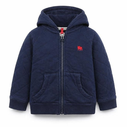 Junior J Unisex Baby Blue Hooded Bomber Jacket 12-18 Months