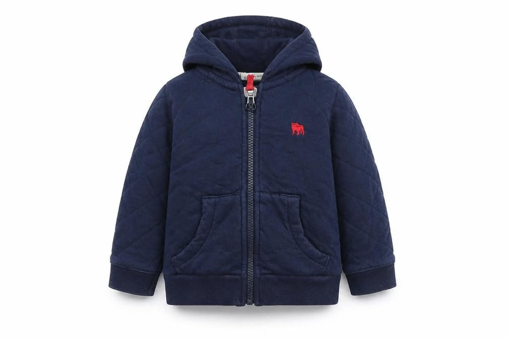 Junior J Unisex Baby Blue Hooded Bomber Jacket 12-18 Months