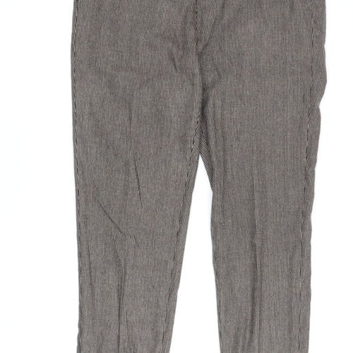 ASOS DESIGN Men's Brown Striped Trousers L