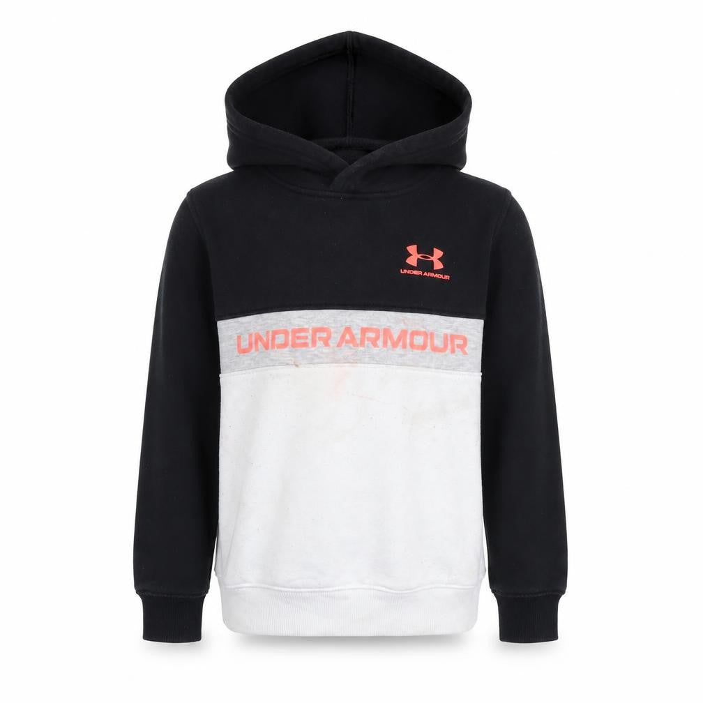 Under Armour Boys Black/Grey Colourblock Hoodie, 6-7 Years