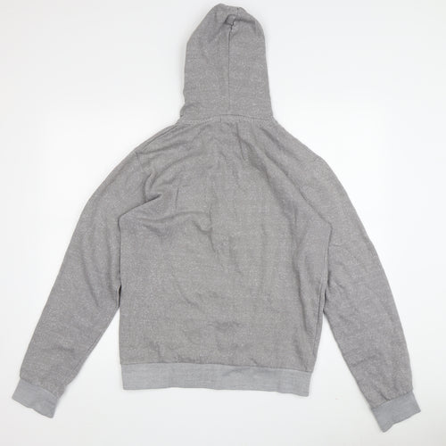 Men's Fenchurch Grey Full Zip Hoodie - S - Warm Fleece, Logo Design