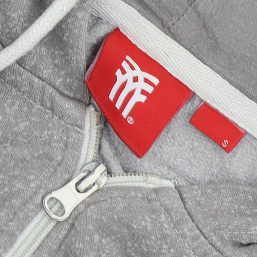 Men's Fenchurch Grey Full Zip Hoodie - S - Warm Fleece, Logo Design