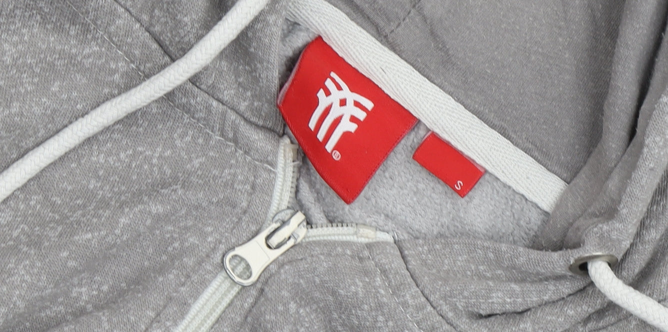 Men's Fenchurch Grey Full Zip Hoodie - S - Warm Fleece, Logo Design