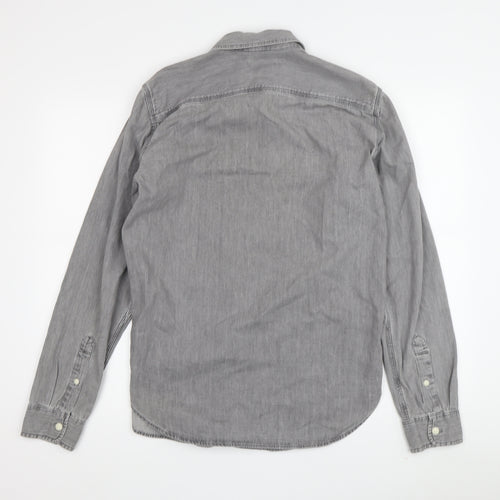 Gap Men's Grey S Button-Up Casual Shirt
