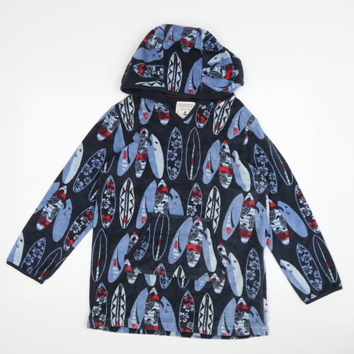 FatFace Boys Blue Surf Hoodie, 10 Years, Fleece Pullover