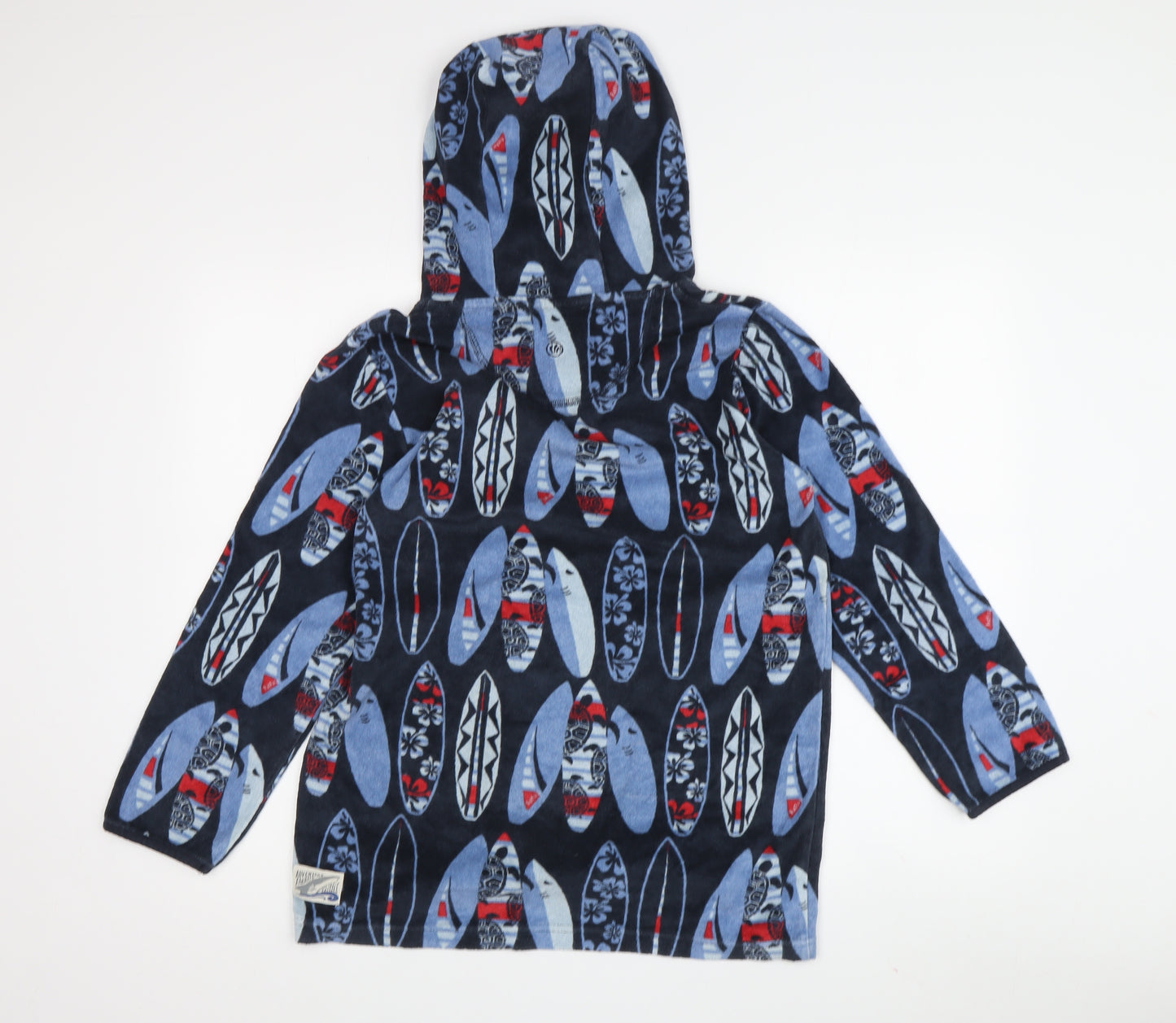 FatFace Boys Blue Surf Hoodie, 10 Years, Fleece Pullover