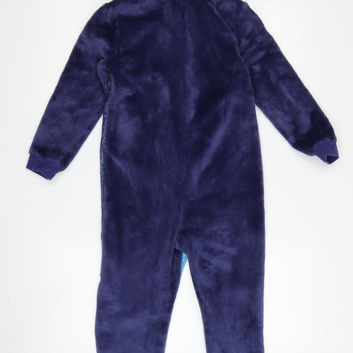 Disney Frozen Girls Blue Onesie 6-7 Years with Hood