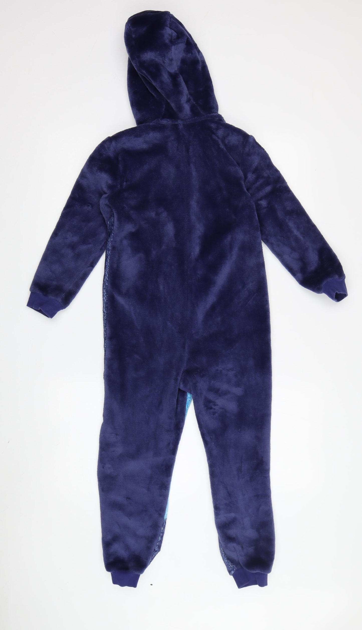 Disney Frozen Girls Blue Onesie 6-7 Years with Hood