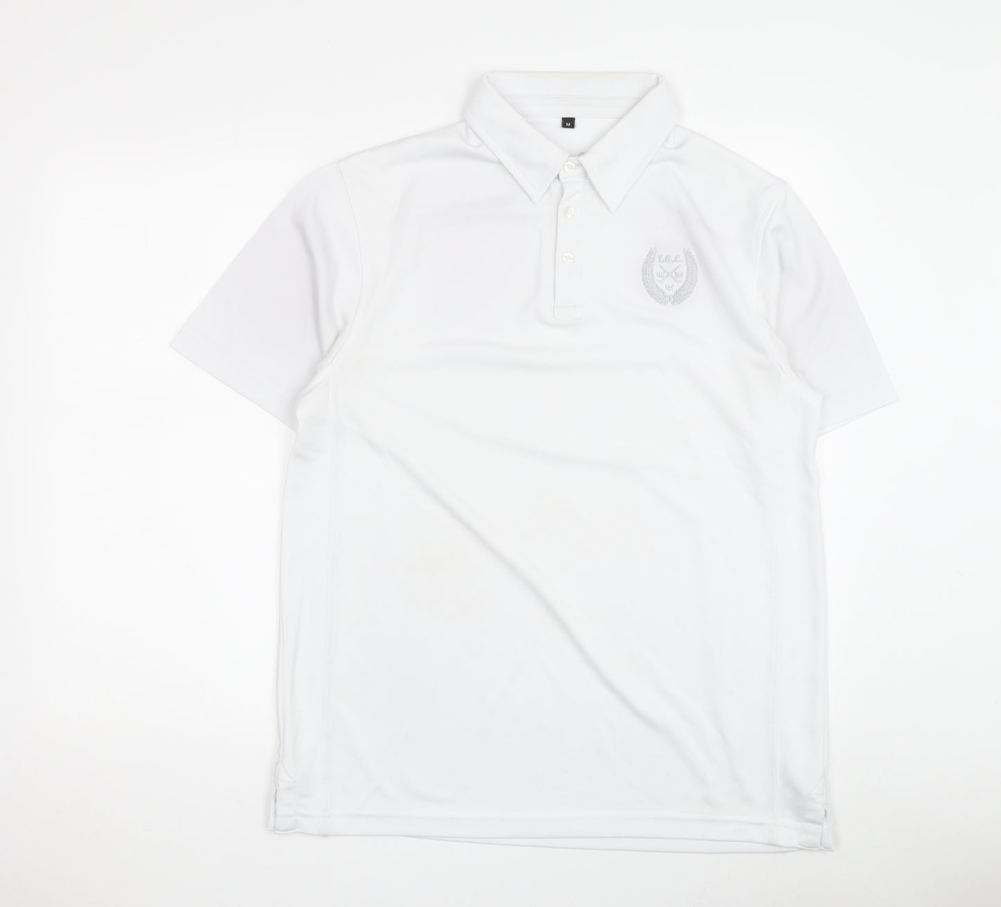 Men's T.G.C. White Classic Polo Shirt M - Short Sleeve