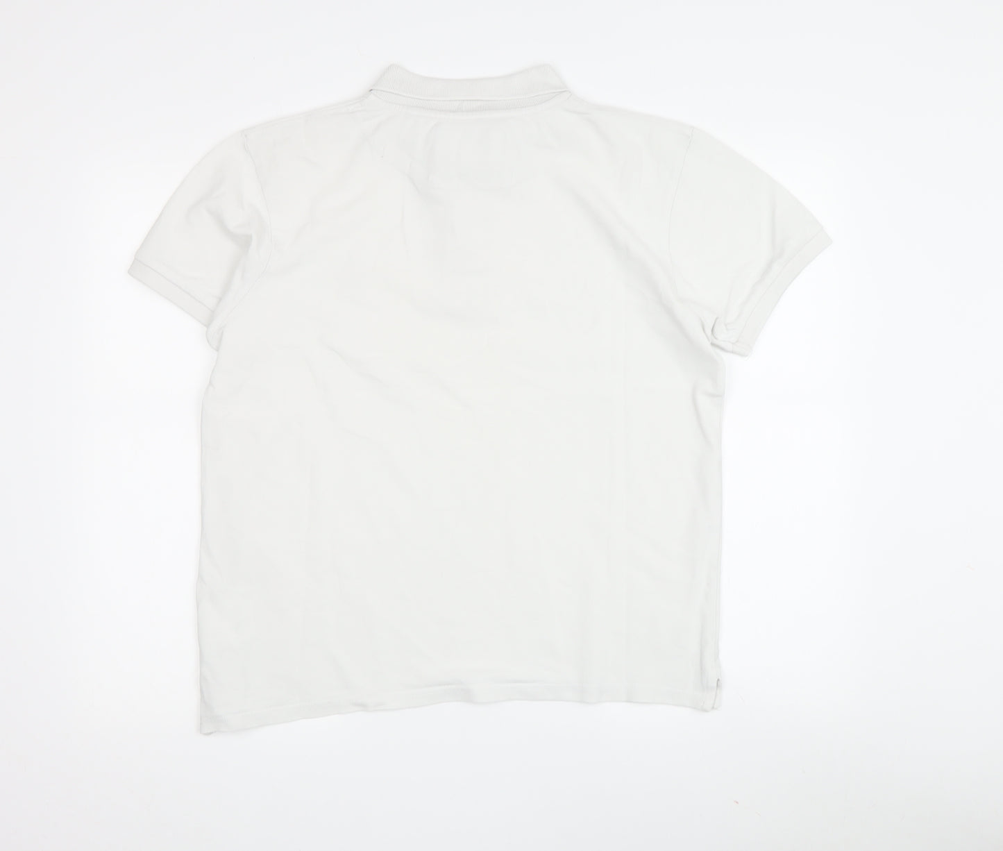Lyle & Scott Men's White Polo Shirt, Medium, Cotton Casual
