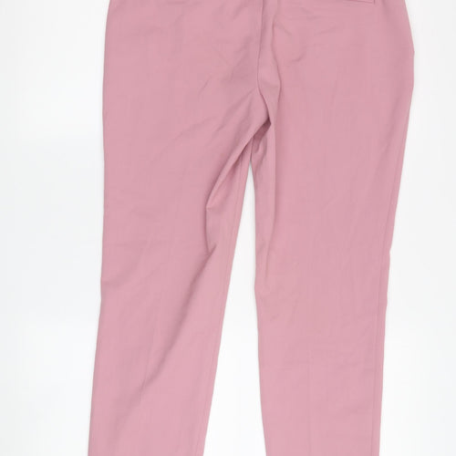 Zara Women's Pink Dress Pants - Size 8, Elegant Spring Style
