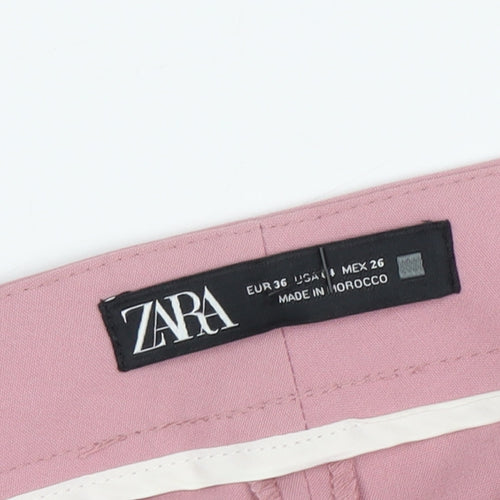 Zara Women's Pink Dress Pants - Size 8, Elegant Spring Style