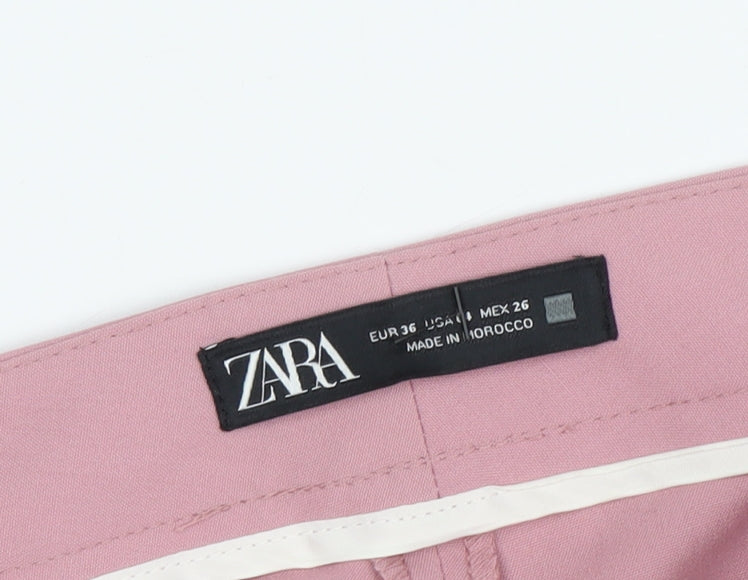 Zara Women's Pink Dress Pants - Size 8, Elegant Spring Style
