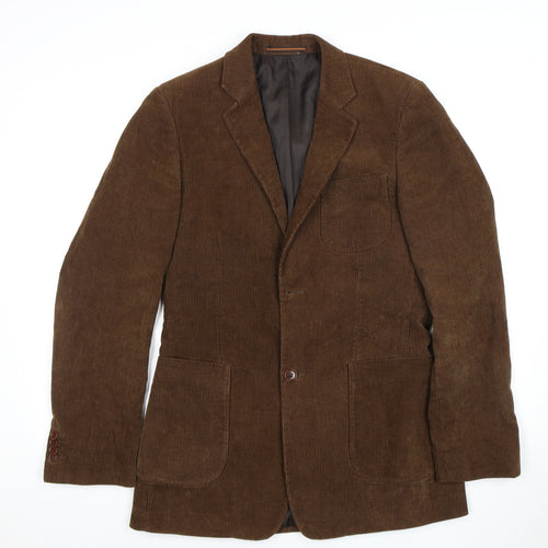 Topman Men's Brown Corduroy Blazer Jacket 36