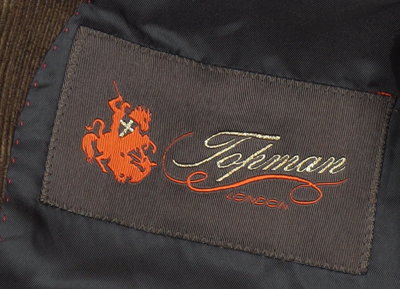 Topman Men's Brown Corduroy Blazer Jacket 36