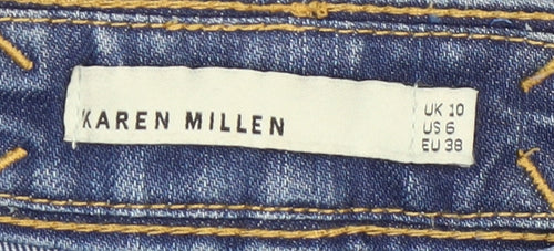 Karen Millen Women's Blue Straight Jeans UK 10