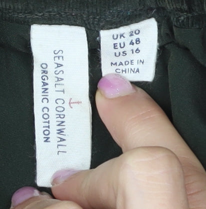 Seasalt Cornwall Women’s Black Cotton Skirt, Size 20