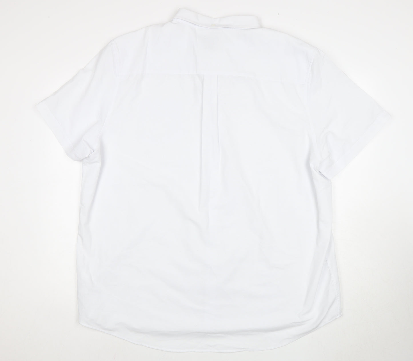 Farah Men's White 4XL Short Sleeve Dress Shirt