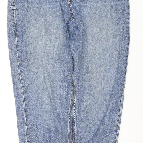 ASOS DESIGN Women's Blue Tapered Regular Fit Jeans