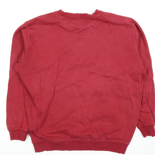 EWM Men's Red Pullover Sweatshirt L