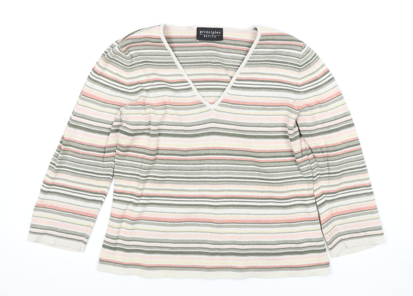 Principles Women's Multicoloured Petites V-Neck Jersey