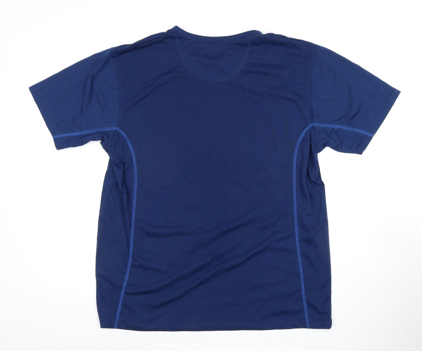 Regatta Men's Blue T-Shirt - Size L, Moisture Wicking
