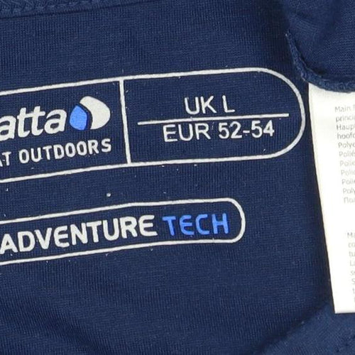 Regatta Men's Blue T-Shirt - Size L, Moisture Wicking