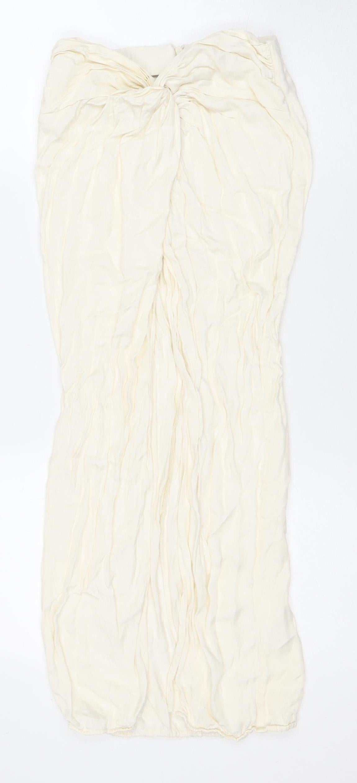 Zara Women’s Ivory XS Skirt Cotton Blend