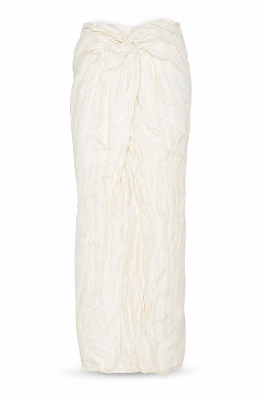 Front view of Zara Women’s Ivory XS Skirt Cotton Blend