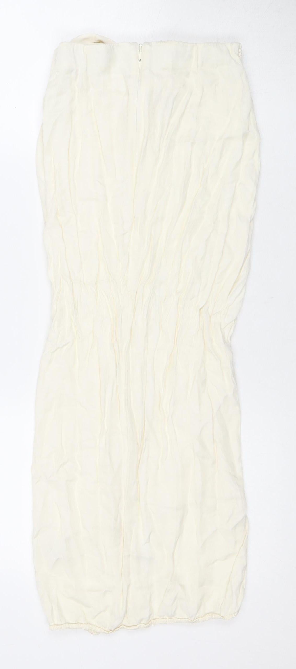Zara Women’s Ivory XS Skirt Cotton Blend