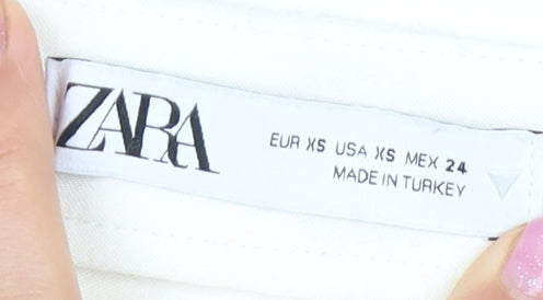Zara Women’s Ivory XS Skirt Cotton Blend