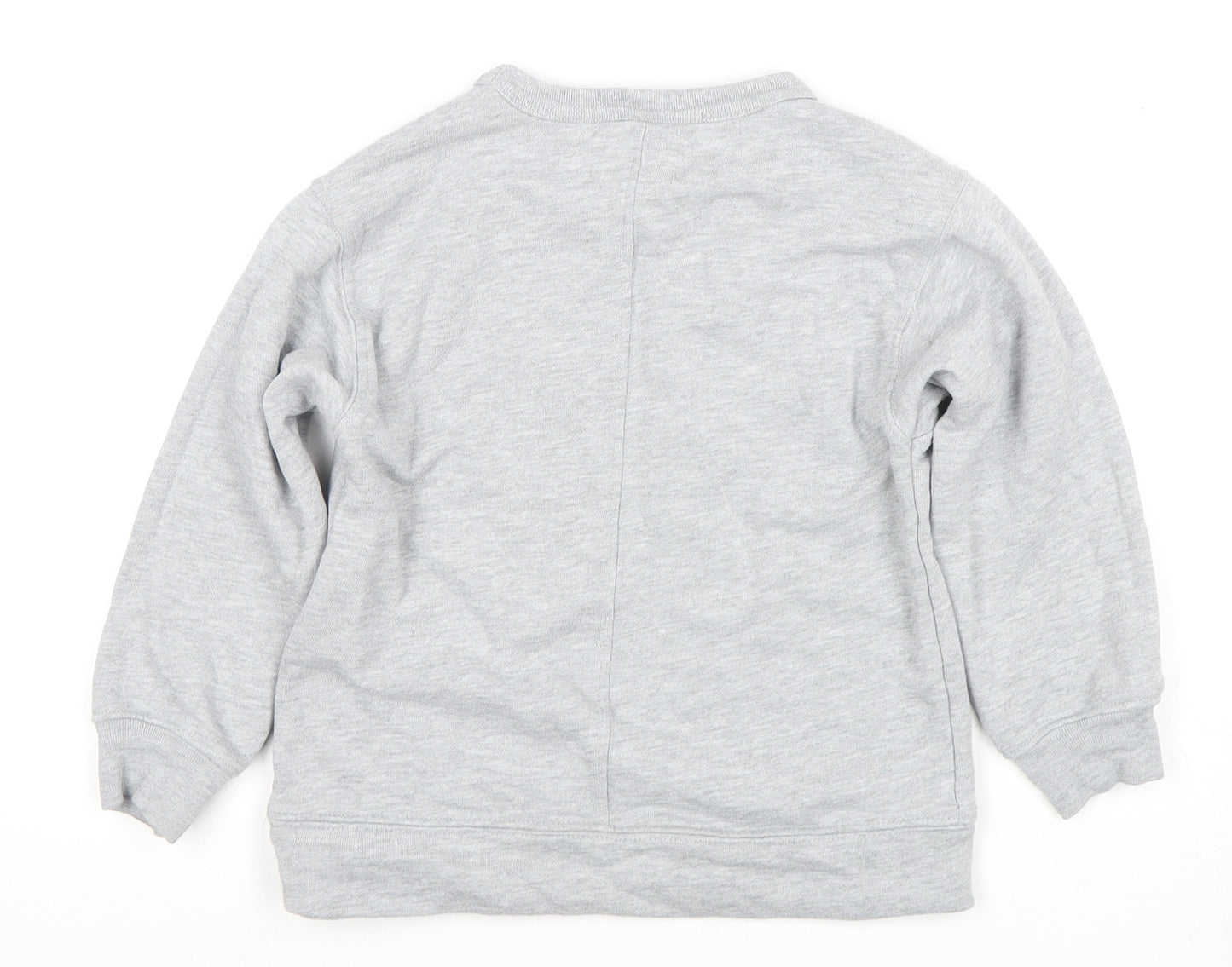 Zara Boys Grey Pullover Sweatshirt 7 Years - Travel Theme