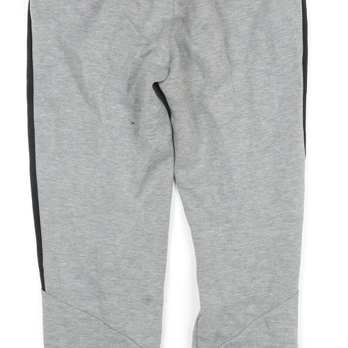 Puma Teens Grey Track Pants 158 Elastic Waist