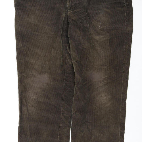 Marks and Spencer Brown Men's Corduroy Trousers, Size 40