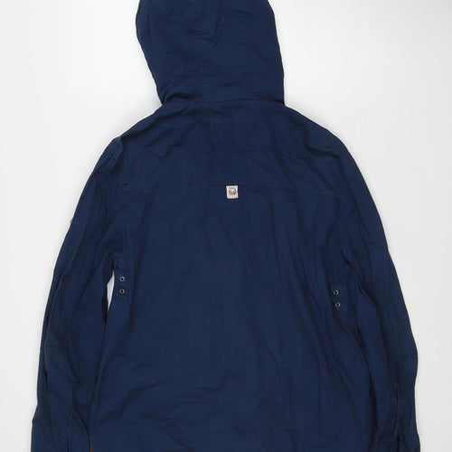 Bellfield Unisex Blue Hooded Jacket Size L