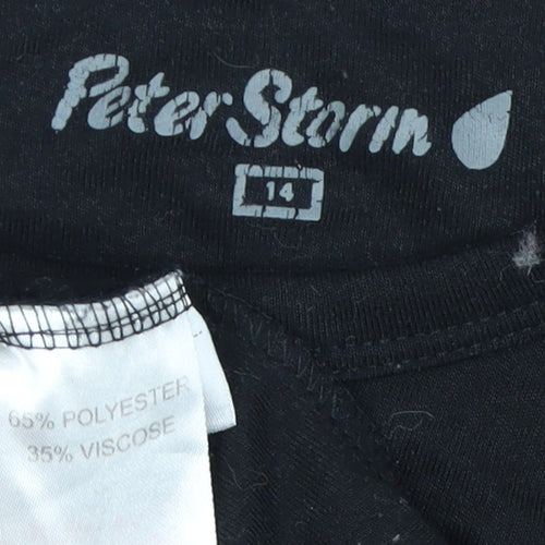Peter Storm Women's Black Long Sleeve T-Shirt Size 14