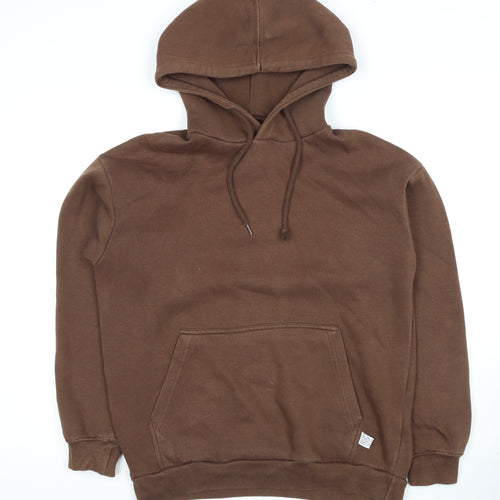 Bershka Unisex Brown Pullover Hoodie Size S
