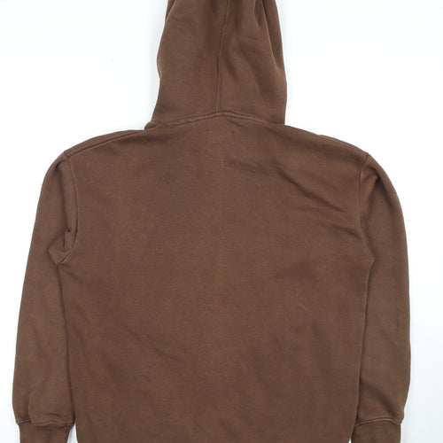 Bershka Unisex Brown Pullover Hoodie Size S