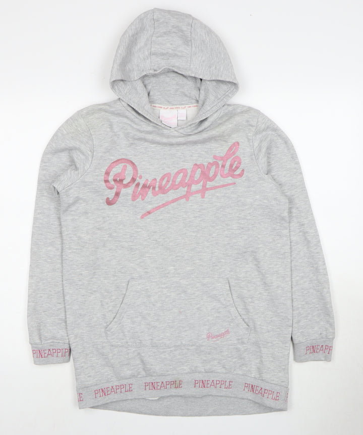 Pineapple Girls Grey Hoodie, 12-13 Years, Dance Print
