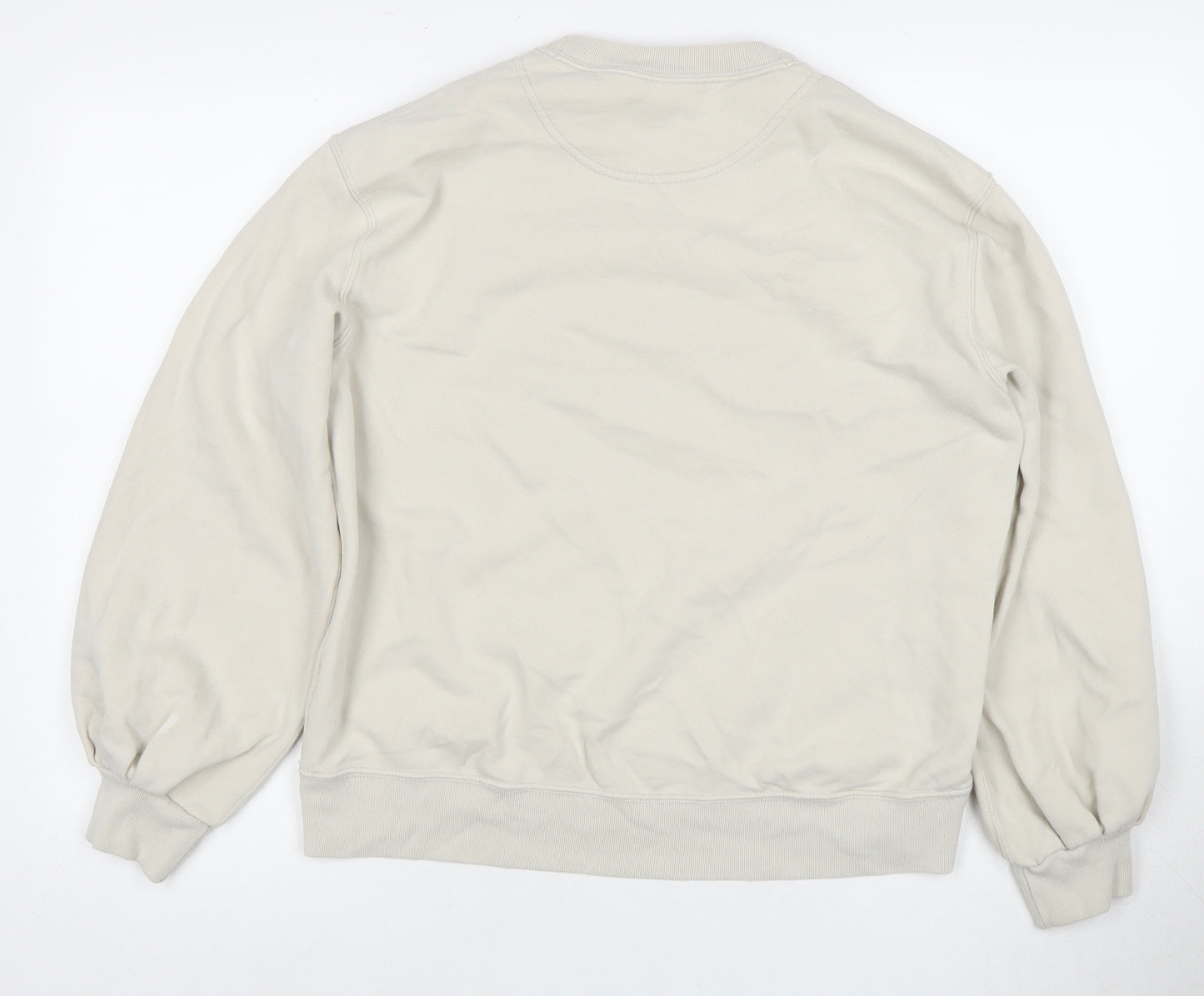 Abercrombie & Fitch Womens Beige Logo Sweatshirt Size S