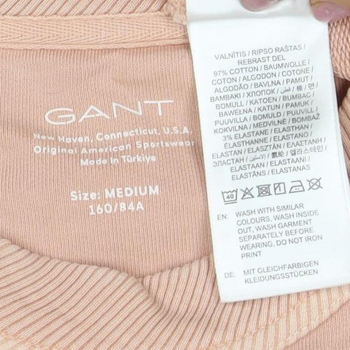 Gant Unisex Pink Crew Neck Pullover Sweatshirt - Size 12