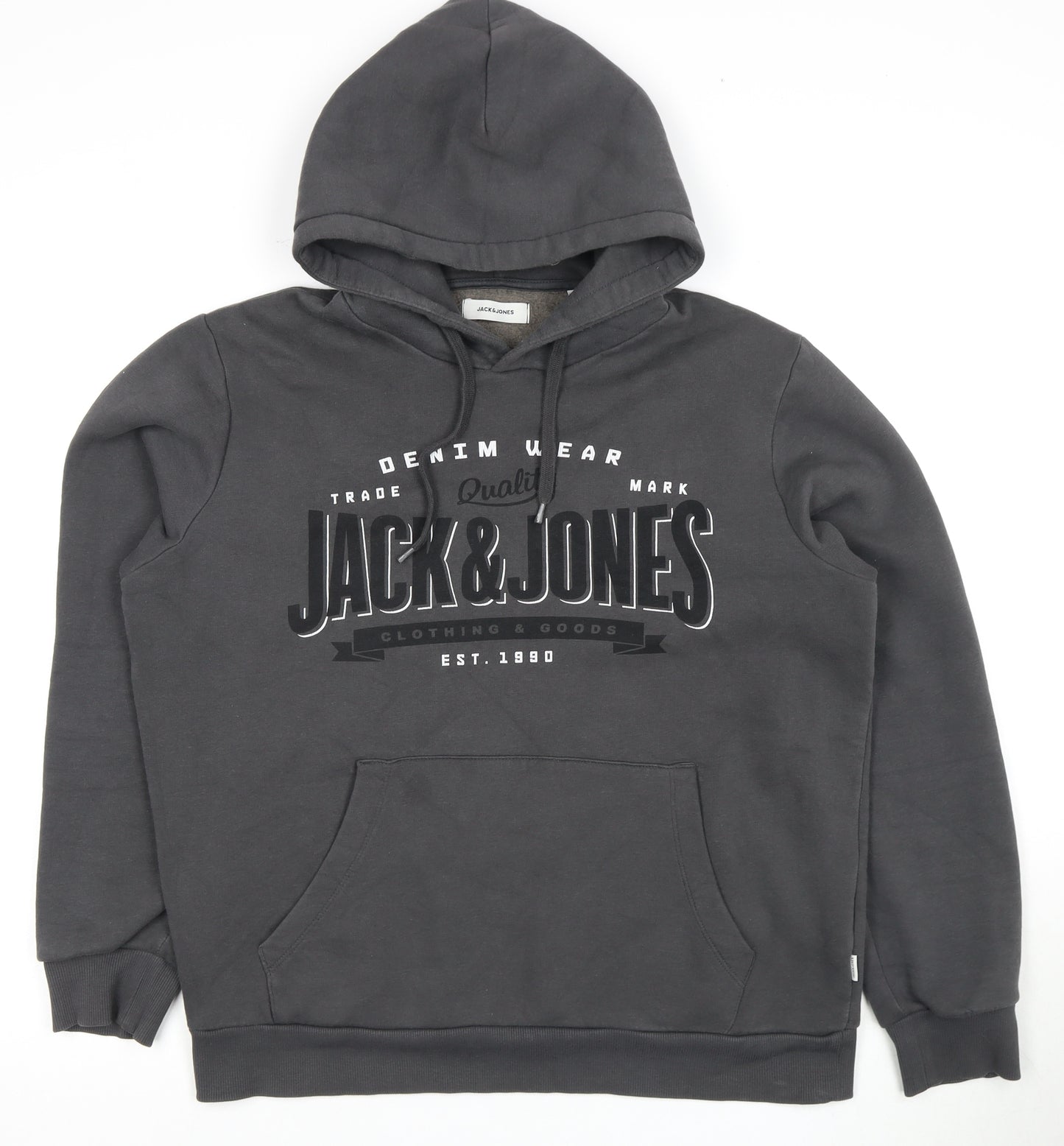 Jack & Jones Men's Black Pullover Hoodie M