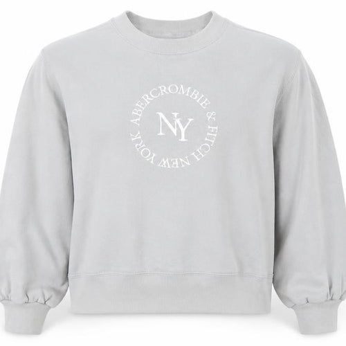 Abercrombie & Fitch Women's Grey Pullover Sweatshirt S