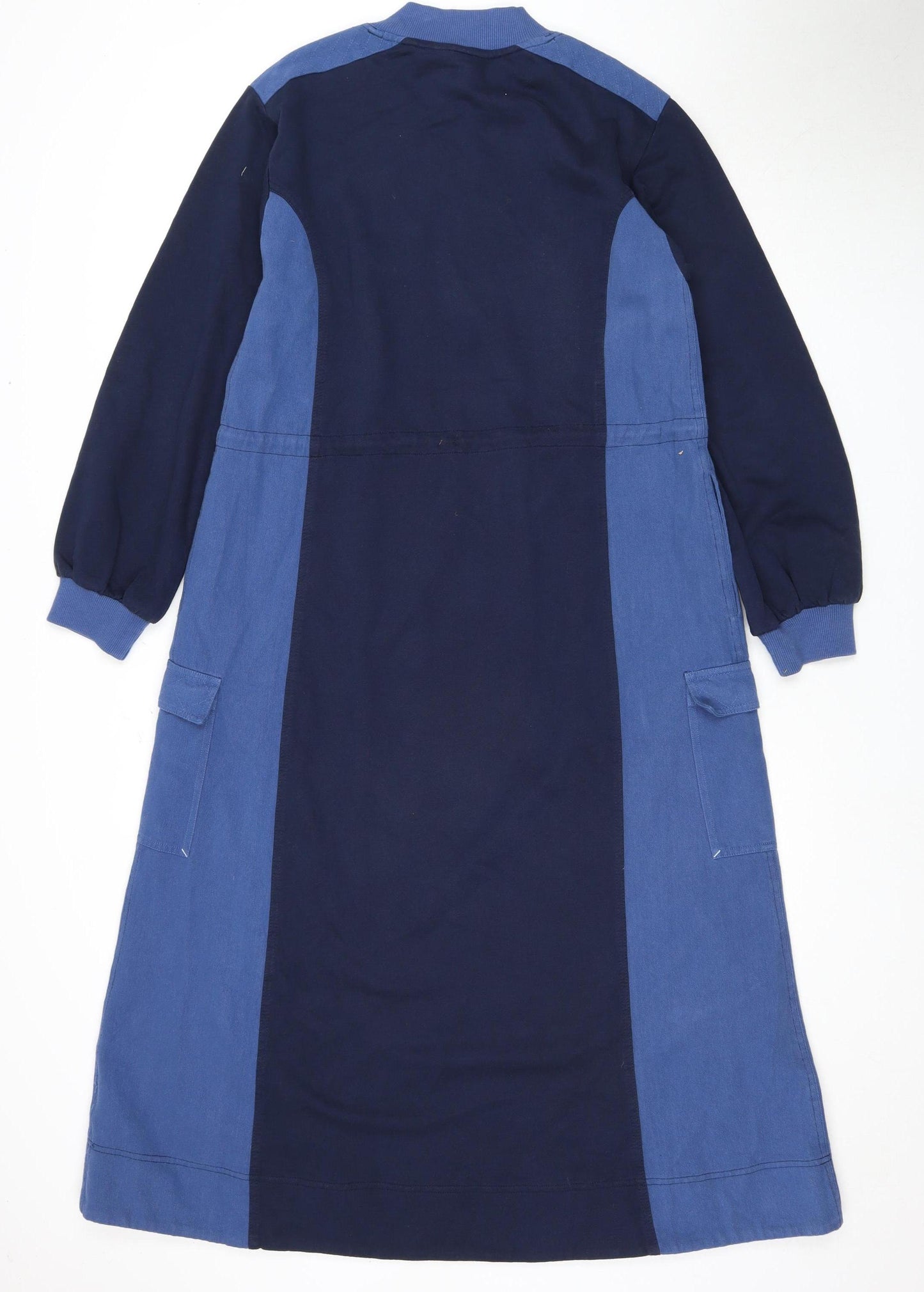 White Stuff Blue Colourblock Dress - UK 10