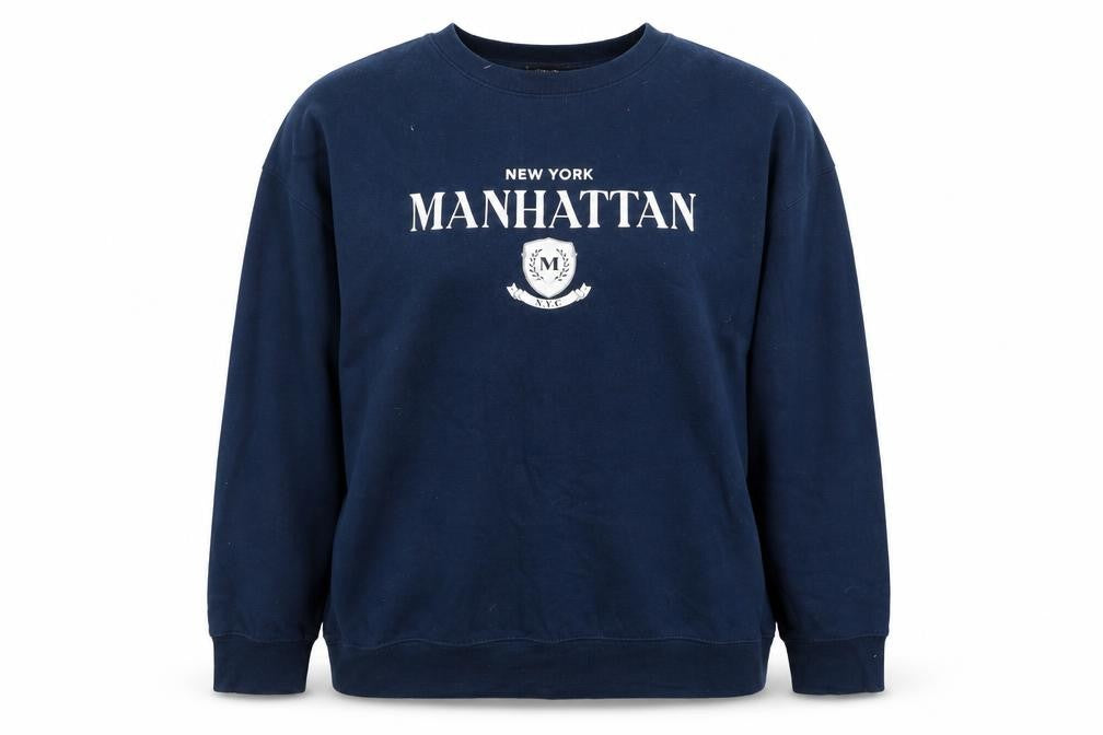 New Look Women's Blue Pullover Sweatshirt L