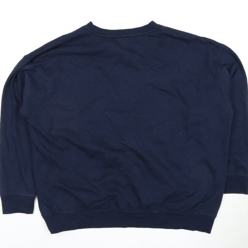 New Look Women's Blue Pullover Sweatshirt L