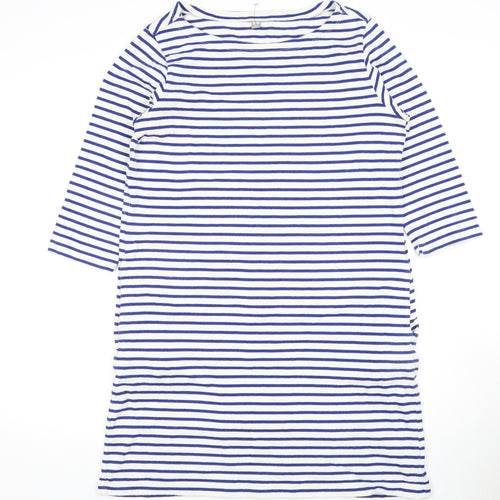 Uniqlo Women's Striped T-Shirt Dress, Large, Nautical
