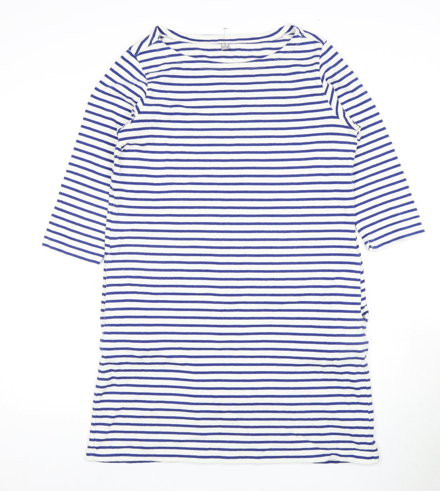 Uniqlo Women's Striped T-Shirt Dress, Large, Nautical