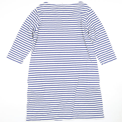 Uniqlo Women's Striped T-Shirt Dress, Large, Nautical